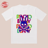 Paco Bunny Colorful Print Tee | Vibrant Lettering Design | Fashionable Daily & Streetwear