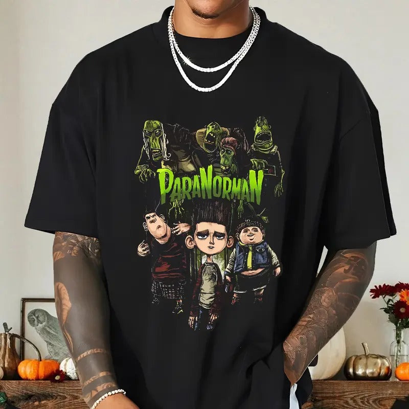 ParaNorman T-Shirt, Norman Babcock shirt,  Horror ParaNorman movies, Horror Character Shirt, Halloween Crewneck Sweatshirt