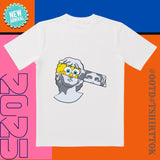 Gradient Tee |   White Cotton |   Daily/Party Playful Fashion Statement