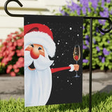 Party Santa Funny Christmas Yard Flag, Cute Christmas Flag