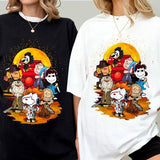 Peanuts Charlie Brown Fall Shirt, Peanuts Horror Fan, Womens Tshirt Graphic Tee
