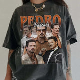 Pedro Pascal Materialist Romcom Comfort Colors Unisex Tshirt For Fan, Pedro Pascal 90s Retro Movie Bootleg Shirt, Fan Merch Celebrity Crush Top