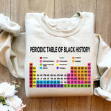 Periodic Table Of Black History Sweatshirt, Black History Month Unisex Hoodie Sweatshirt Crewneck