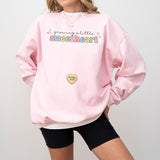 Personalized Valentine's Day Pregnancy Announcement Sweatshirt And T-Shirt, Funny Pregnancy Reveal Shirt, Candy Hearts Crewneck, Baby Announcement