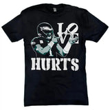 Philadelphia Shirt Jalen Hurts "Love Hurts" T-Shirt Funny Graphic Unisex Trendy Top Tee