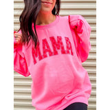 Pink Mama Checkered Graphic Top