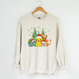 Pokemon Christmas Sweatshirt, Anime Christmas Sweatshirt, Pikachu Sweatshirt, Pokemon Charactersstyle{n002}3