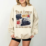 Polar Express Christmas Sweatshirt, North Pole Santa Shirt, Christmas Polar Express Shirt, Polar Express Ticket Tee, Christmas Party Tee