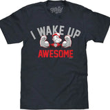 Popeye I Wake Up Awesome T-Shirt - Navy Heather