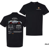 Porsche 911 Gt3 Rs Aesthetic T-shirt Graphic Car Tees Stylish Car Merch For Automotive Enthusiasts