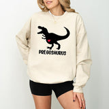 Pregnancy Announcement Sweatshirt for Women, Funny Pregosaurus T-Shirt for Baby Shower, Funny Gift for Expecting Mom, Shirt for Baby Announcement