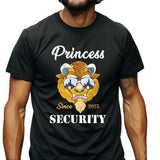 Princess Security Shirts, Custom Princess Security T-shirt, New Dad Shirts, Dad Gift, Cartoon Inspired Tee For Dad Tee, Father's Day Gift For New Dad