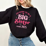 Promoted to Big Sister Sweatshirt, Baby Announcement Sweatshirt, Gift for Big Sister, Baby, Matching Family Shirt, Sister Gift