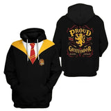 Proud Gryffindor Bravery And Chivalry Har|ry Po|tter 3d hoodie, harry hoodie gift for fans