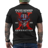 Proud Member Of Your Feelings Horror Skull X Generation On Back Shirt, Gen X Skull Shirt, Red Blood Skull, Unisex Shirt, Casual Clothing, Streetwear