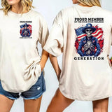 Pround Member Of The Fck Your Feelings Generation Thirt, Generation X 1965 1980 Tee, Birthday Gifts Usa Flag 2 Sides, Unisex Shirt, Casual Clothing
