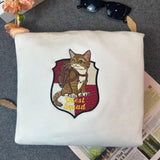 Quest Squad Broccoli Embroidered Sweatshirt, Onyx Storm, Basgiath War College, Dragon Rider, Bookish Gift, Romantasy Book Lover ESH4151