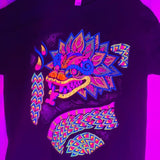 Quetzalcoatl T-shirts Black Cotton