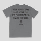RAISE THE STANDARD Hardest Day's T-shirt - Short Sleeve Casual Tee for - Shortsleeve