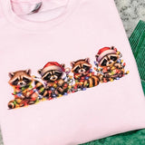 Raccoon Christmas Graphic Top