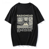 Rad0 Vintage Print T-shirt, Head Rock Band Music Album T-shirt