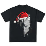 Rap God Santa Slim Shady Graphic Rap Tee Shirt Big Face Emineem Merry Christmas