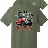 Rare Breed Ford Bronco T-Shirt Classic Vintage Retro Bronco 1971 Truck Mens Tee Classic Car Collection