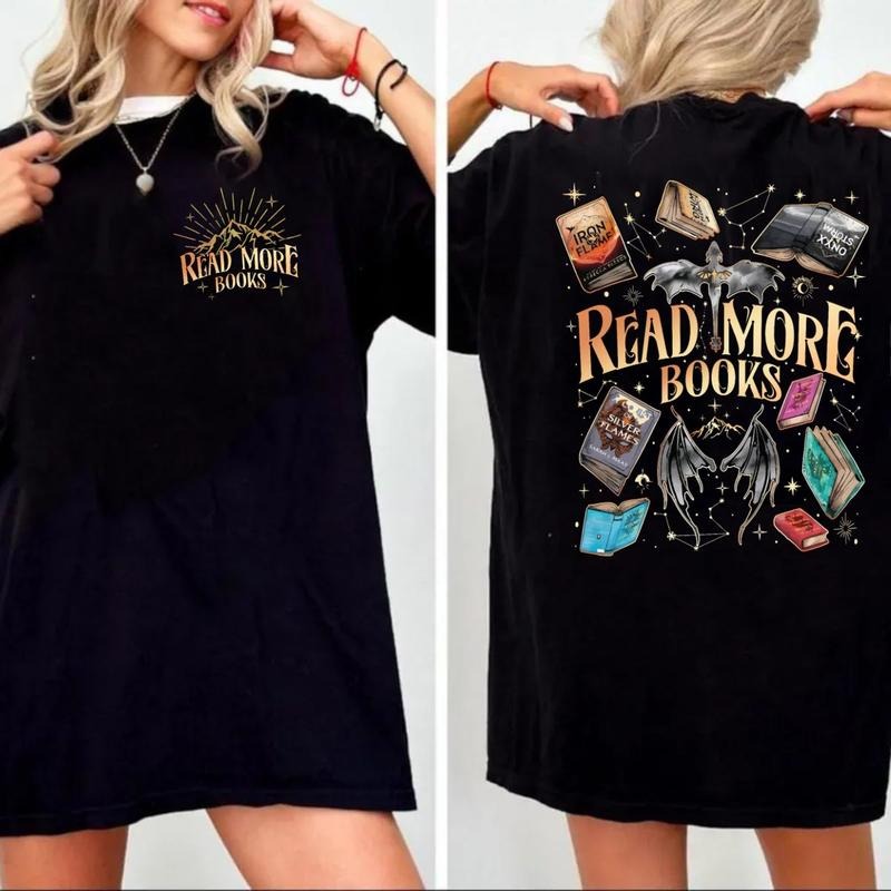 Read More Books Shirt, Fourth Wing Acotar Shirt, Gifts For Book Lovers, Fantasy Book, Bookish Bookworm Shirt , Unisex Sweater Pullover Tee