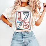 Retro 1776 T-Shirt, America Coquette T-Shirt, 4th of July T-Shirt, Memorial Day T-Shirt, Girly USA T-Shirt, Independence Day T-Shirt, Vintage America T-Shirt