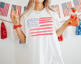 Retro America Shirt, American Flag, 4th Of July Shirt, Fourth Of July, Patriotic USA Gift, Women's Graphic Tee, Comfort Colors, USA Shirt