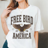 Retro American Eagle Shirt Sweatshirt Hoodie, Free Bird American 1776 Shirt, Rock N Roll Shirt, Vintage Free Bird Tee, Classic Southern Rock Band Shirt, Gift For Her