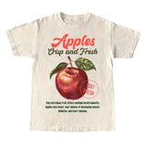 Retro Apples Commercial Graphic Shirt, Vintage Apple T-Shirt, Unisex Cotton Tee, y2k Style T Shirt, Cool Gift For Him & Her