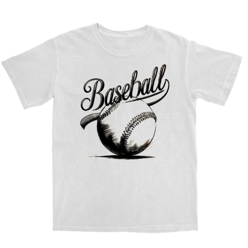 Retro Baseball Life Graphic Shirt,  Vintage Sports Game Day Tees, Sports Team Mom Family Tee Womenswear Top