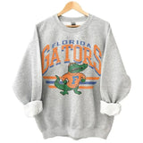 Retro College Football Mascot Crewneck Sweatshirt Classic Menswear Tops Cotton Sweaters
