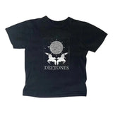 Retro Deftones Skull Heart Baby Tee Y2k Top Women Streetwear Gothic Emo Girl Top Casual Cotton Short Sleeve