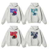Retro Football All Team Hoodie - Vintage Sportswear Collection