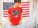 Retro Party in The USA Shirt, Party in The Usa T-Shirt, Usa Patriotic Tee, 4th of July Party TShirt, Trendy Usa Celebration Shirt
