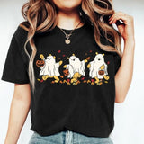 Retro Pooh Ghost Halloween Shirt, Winnie The Pooh Halloween Shirts, Spooky Season Shirt, Pooh TShirt, Cute Fall TShirt, Halloween Women's Shirt