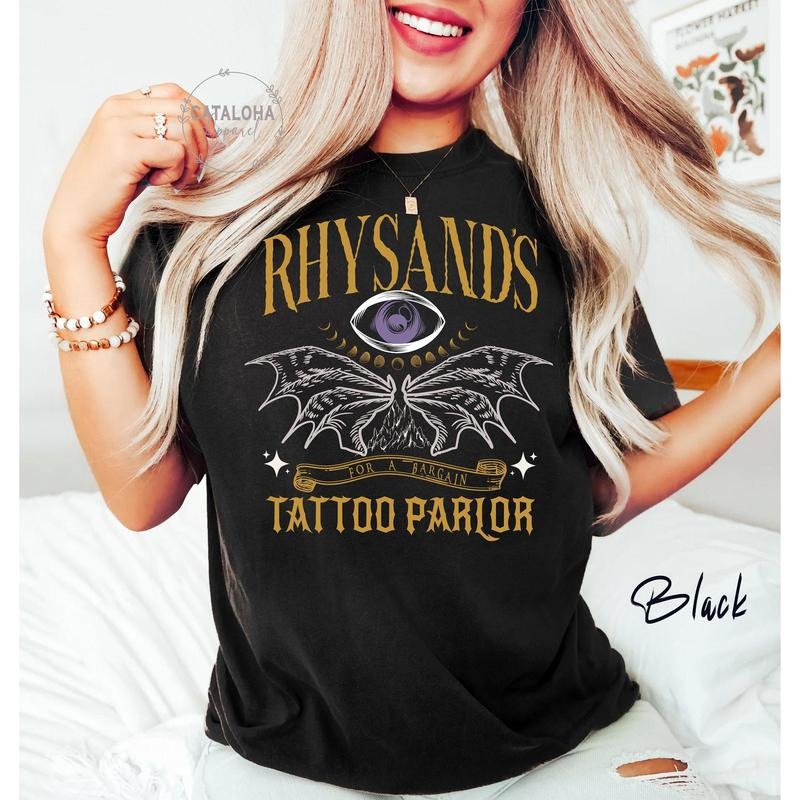 Rhysand tattoo parlor shirt, Wingspan bat boys, Acotar Fan Club, Vintage Acotar shirt, Azriel Cassian Rysand, SJM Acotar t-shirt, bat boys