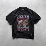 Rizz Em With The Tism Dragon Vintage Graphic Shirt, Retro 90s Racoon Graphic Shirt, Autism Awareness, Meme Grunge Tee, Funny Bootleg, Gifts