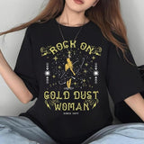 Rock On Gold Dust Woman Shirt Sweatshirt Hoodie, Stevie Nicks Shirt, Fleetwood Mac Tee, Witchy Gift, Classic Rock Sweatshirt, Gifts For Men Women