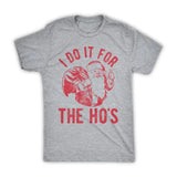 Rude Christmas Shirt, Santa Face Shirt, I Do It For The Hos, Santa Christmas Funny T Shirt Xmas
