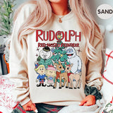 Rudolph The Red Nosed Reindeer Christmas Sweatshirt , Vintage Xmas Shirt for Men and Women,  Rudolph Christmas Shirt