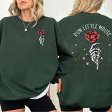 Run Little Mouse 2 Sided Sweatshirt, Dark Romance Merch Hoodie, Book Lover Bookish, Unisex Sweater Pullover Tee