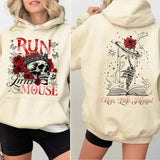 Run Little Mouse Sweatshir, Smut Reader, Dark Romance T Shirt, Haunting Adeline Hoodie, Book Lover Gift Bookish Shirt Cotton Fit Pullover Tee