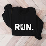 Run Sweatshirt, Matching Runner Group Sweater, Unisex Running Lover Gift Sweatshirt, Unisex Marathon Hoodie, Sport Lover Hoodie.