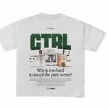 SZA-Ctrl Print Short Sleeve Graphic, Unisex T-Shirt Top Womenswear