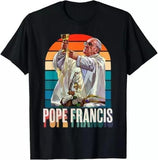 [Sale Off 40%] Pope Francis Vatican Catholic Saint T-Shirt Pope Francis Graphic Tee Unisex