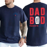 [Sale Up To 60%] Michelob Ultra Dad Bod Powered By Beer Graphic Tee Unisex Funny Father's Day T-shirt