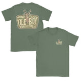 [Sale Up To 60%] Ole Boy Buck Mount T-Shirt - Classic Deer Hunting Graphic Tee, Premium Cotton, Vintage Outdoor Style, Perfect for Hunters, Wildlife Lovers & Casual Wear Man Top Crewneck Tropical Menswear